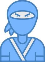 Ninja Creative Frame Token vector