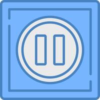 Pause Light Mode Badge vector