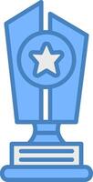 Trophy Star Artistic UI Stamp vector