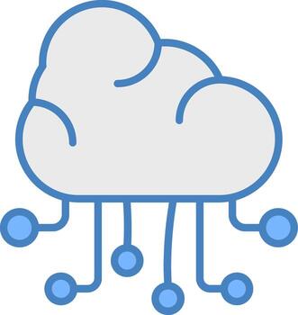 Cloud Contrast UI Module vector