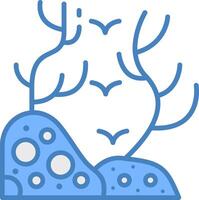 Coral Reef Subtle UX Stamp vector