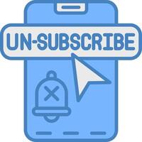 Unsubscribe Refined Icon Sketch vector