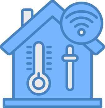 Temperature Control Simple Visual Module vector