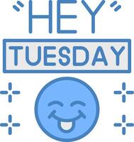 Tuesday Fresh Icon Module vector
