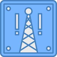 Cell Tower Iconic Grid Pattern vector