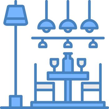 comida mesa claro línea modelo vector