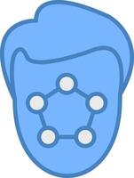 Face Scanner Color Block Symbol vector