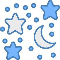 Moon And Stars Web Ready Unit vector