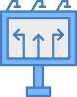 Road Sign Simple Frame Object vector