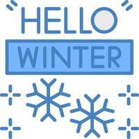 Winter Highlighted Badge Graphic vector