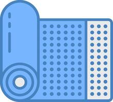 Yoga Mat Highlighted System Mark vector