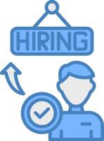 Hiring Geometric Icon Piece vector
