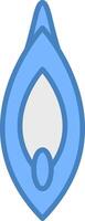 Vagina Sharp Tech Symbol vector