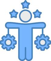 Work Life Balance Smooth Web Graphic vector