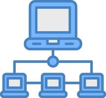 Computer Networking Trendy Design Stamp vector