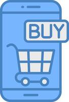 Online Store Sleek Visual Element vector
