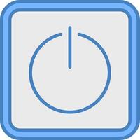 Power On Futuristic UI Element vector
