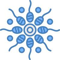 Sperm Monotone Visual Mark vector