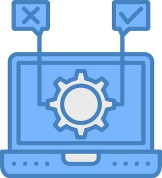 Software Testing Highlighted System Mark vector