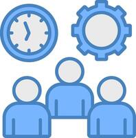 Work Time Smooth Web Graphic vector