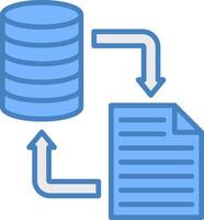 Data Transformation Bright Tone Sketch vector