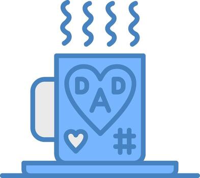 Cup Solid Badge Object vector