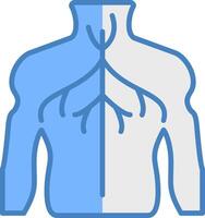 Nerves Minimal Grid Form vector