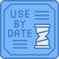 Use By Date Digital Core Piece vector