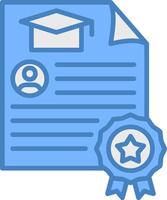 Certificate Handcrafted Line Element vector
