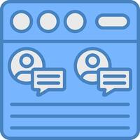 Multiple Chat Polished UX Feature vector