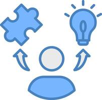 Soft Skills Geometric Icon Piece vector