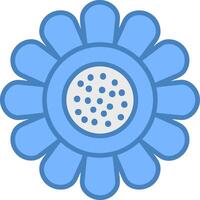 Sunflower Smooth Shape Graphic vector