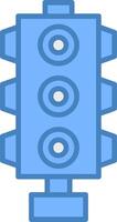 Traffic Light Monotone Visual Mark vector