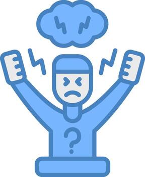 Hyperactivity Shadowed Grid Element vector