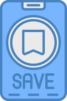Save High-Tech UX Unit vector