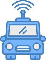 Autonomous Car Expressive Design Asset vector