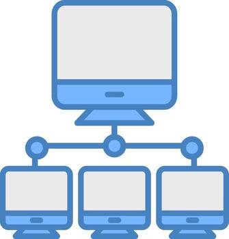 computadora redes moderno forma modelo vector