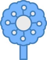 Dandelion Solid Badge Object vector