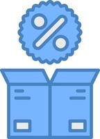Delivery Box Light Sketch Form vector