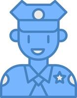 Policeman Clear UX Symbol vector