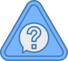 Question Advanced Line Graphic vector