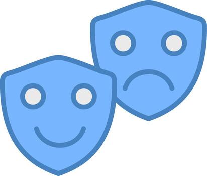 Role Playing Solid Badge Object vector