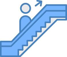 Escalator Hybrid Icon Module vector