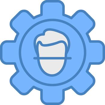 Face Detection Solid UX Block vector