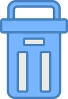 Trash Can Smooth Web Graphic vector