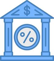 Bank Rate Shadowed Grid Element vector