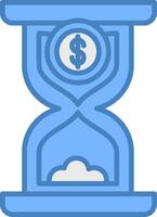 Hourglass Smooth Shape Graphic vector