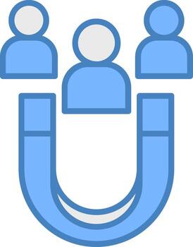 Lead Generation Shadowed Grid Element vector