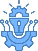 Technology Refined Icon Sketch vector