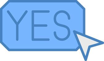 Yes Conceptual App Symbol vector